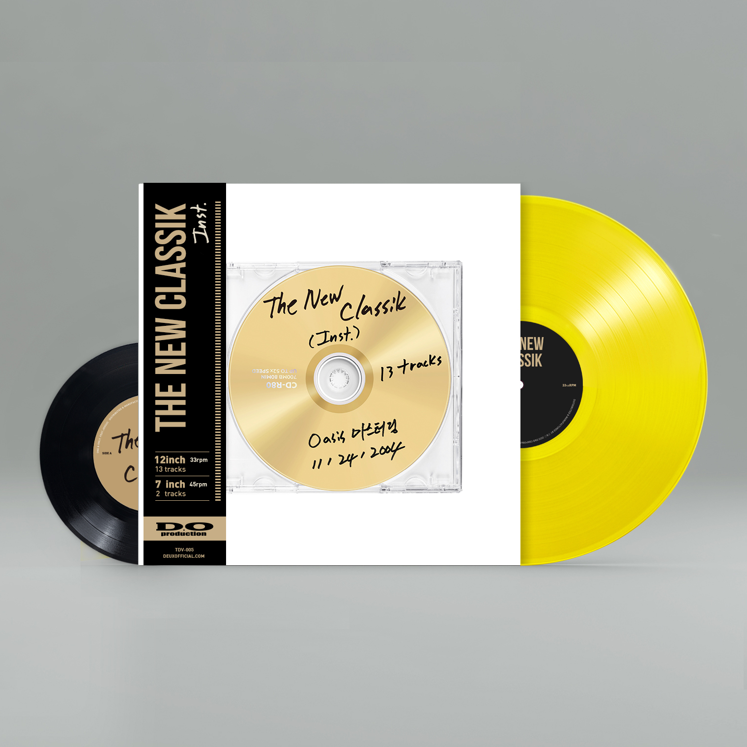 이현도 - The New Classik (Inst.) Vinyl [Yellow Clear Vinyl (12inch) + Black Vinyl (7inch)]