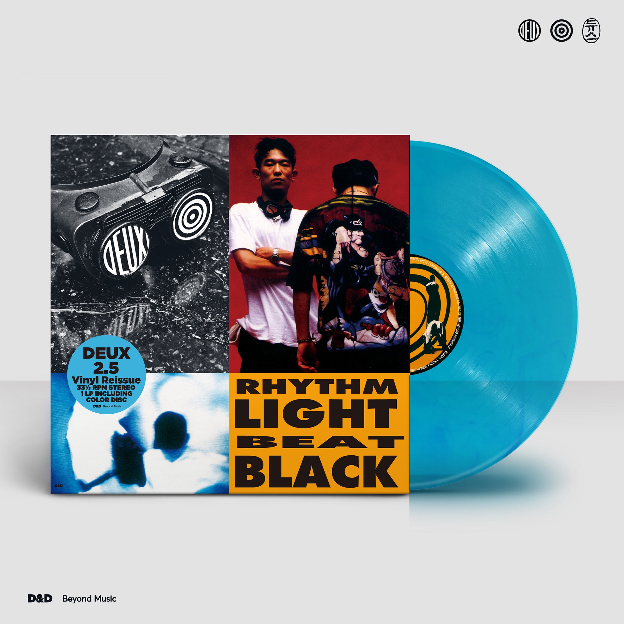 듀스 (DEUX) – 2.5집 RHYTHM LIGHT BEAT BLACK [30주년 기념반, 150g Blue Clear LP]