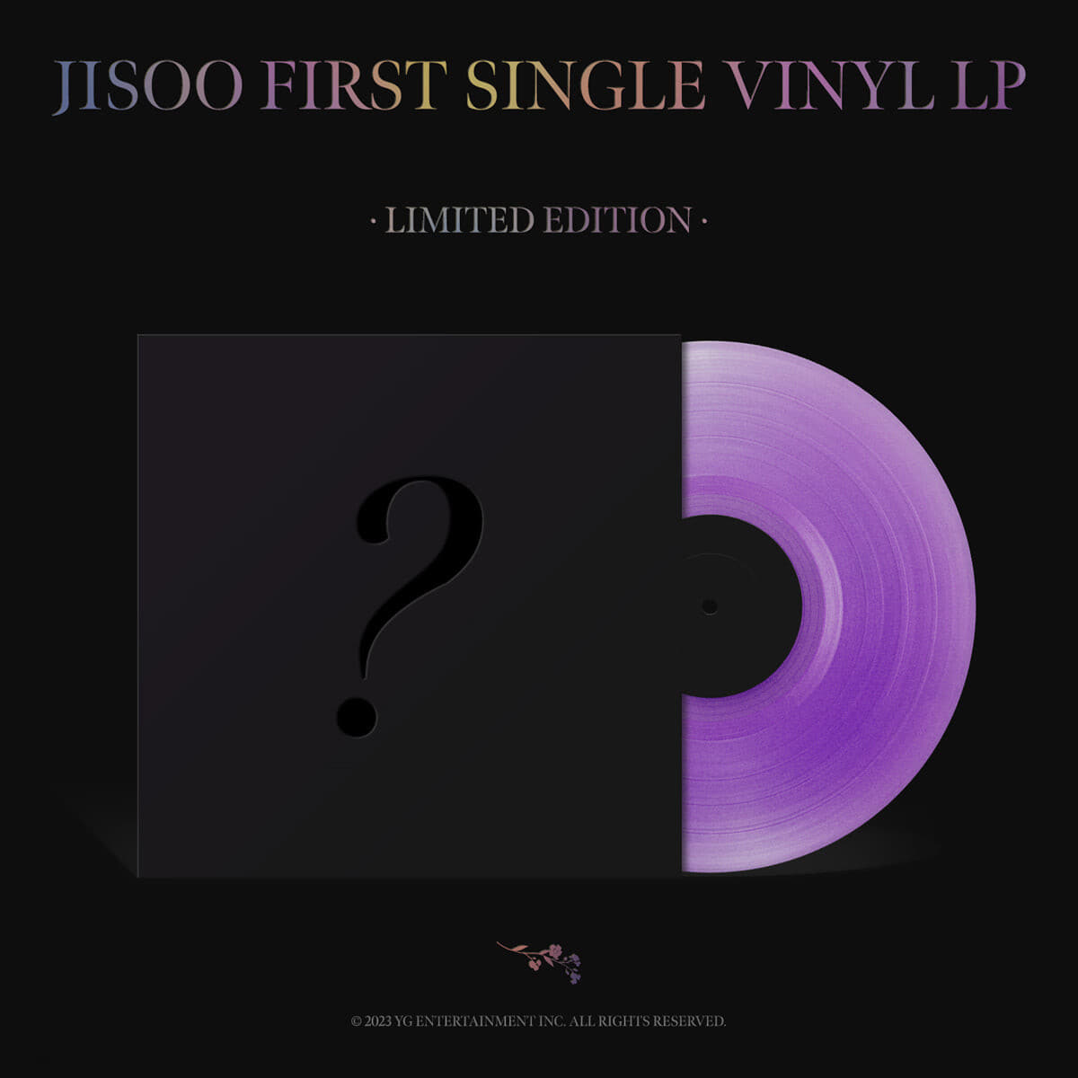 예약판매[PRE-ORDER] 지수 (JISOO) - JISOO FIRST SINGLE VINYL LP -LIMITED EDITION- [투명 퍼플 컬러 LP]