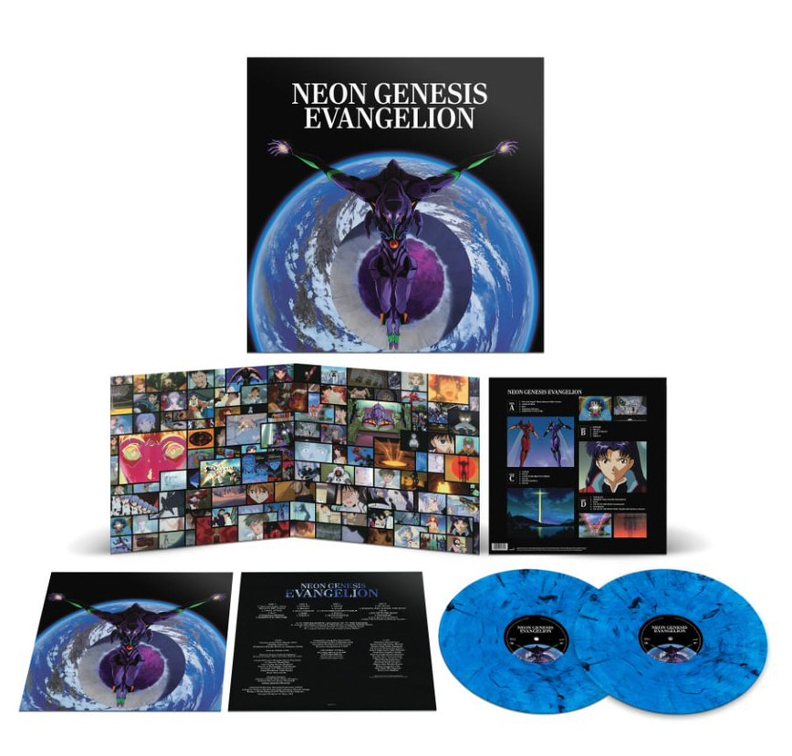 신세기 에반게리온 OST - Neon Genesis Evangelion by Shiro Sagisu [블랙 &amp; 블루 컬러 2LP]
